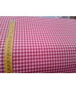Vichi 70% poliester 30% algodón rojo 1.60 ancho, 0.50cm cuadro