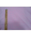 Vichi 70 % poliester 30% algodón rosa 1.60 ancho, 0.50cm cuadro