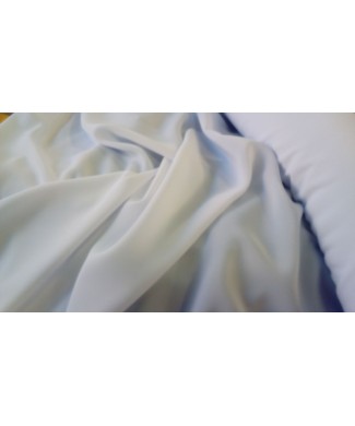 Crespon blanco 100% poliester 1.50 ancho