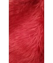 Pelo largo 100% poliester 1.50 de ancho rojo