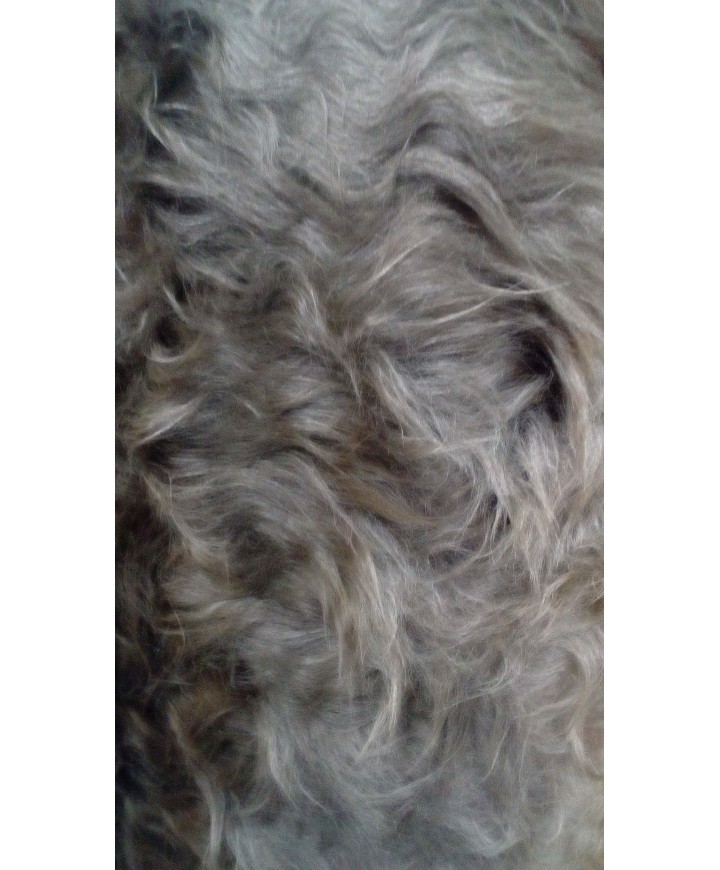 Pelo largo 100% poliester 1.50 de ancho marron chocolate