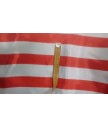 Raso rayas rojo y blanco 1.50 de ancho 100% poliester
