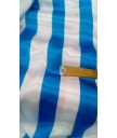 Raso rayas azul y blanco 1.50 de ancho 100% poliester