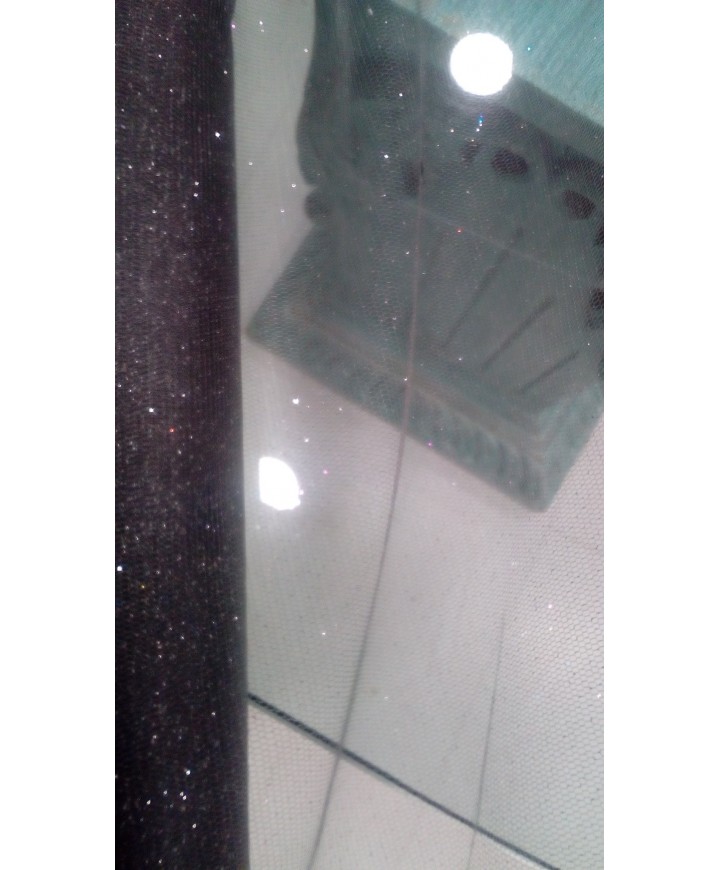 Tul fantasia 1.50 de ancho 100% poliester gris marengo