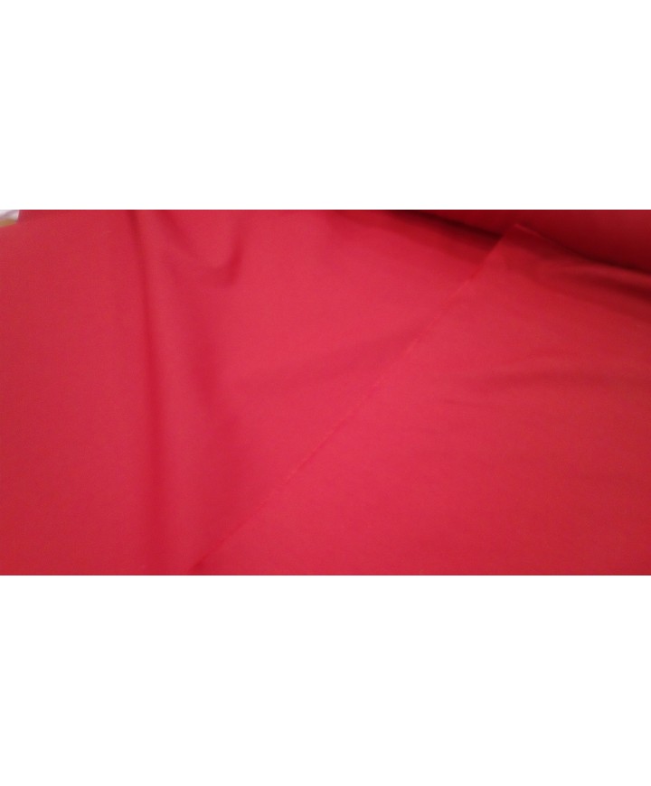Popelin rojo 1.50 de ancho 65% poliester 35% algodon