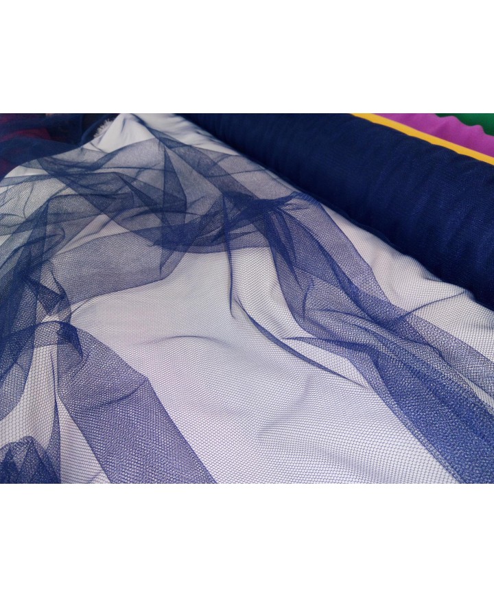 Tul sedoso azul marino 1.50 de ancho