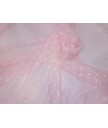 Tul plumeti 1.40 de ancho topo mediano rosa
