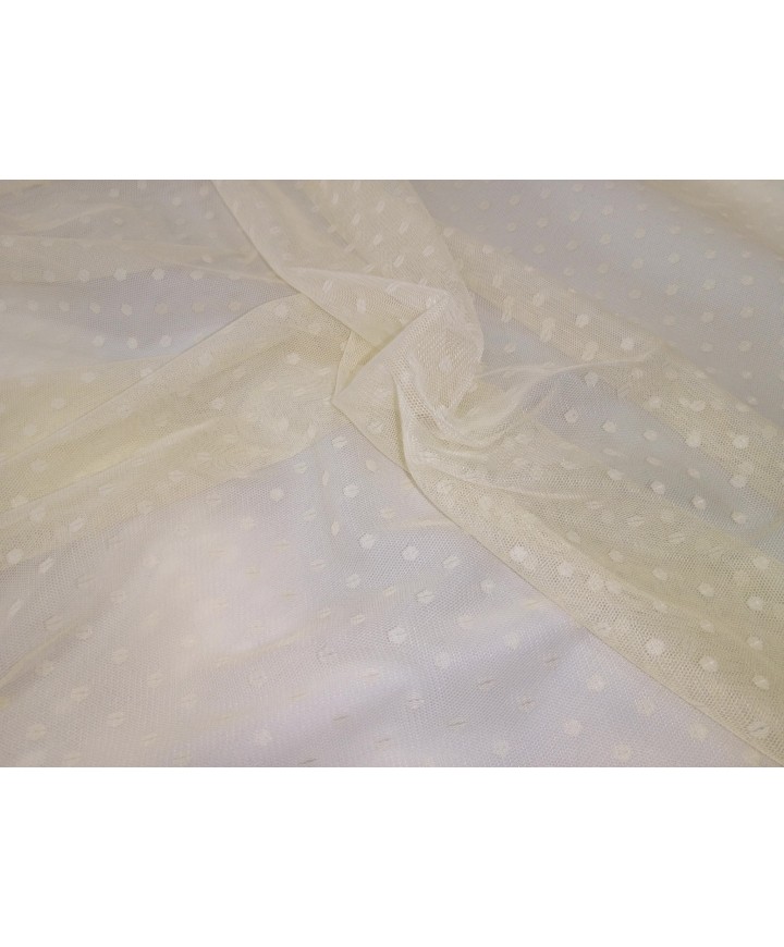 Tul plumeti 1.40 de ancho topo mediano beige