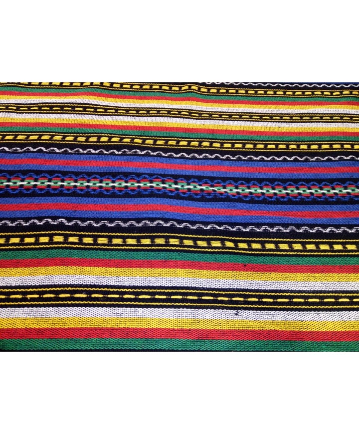 Alpujarra rayas azules, amarillo, rojo, verde 1.50 de ancho
