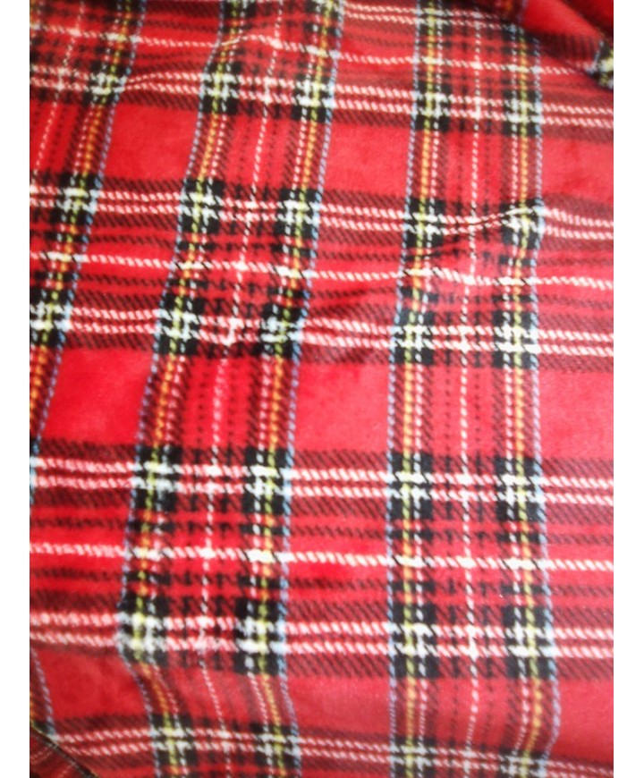 Coralina cuadro rojo 1,60 de ancho 100% poliester