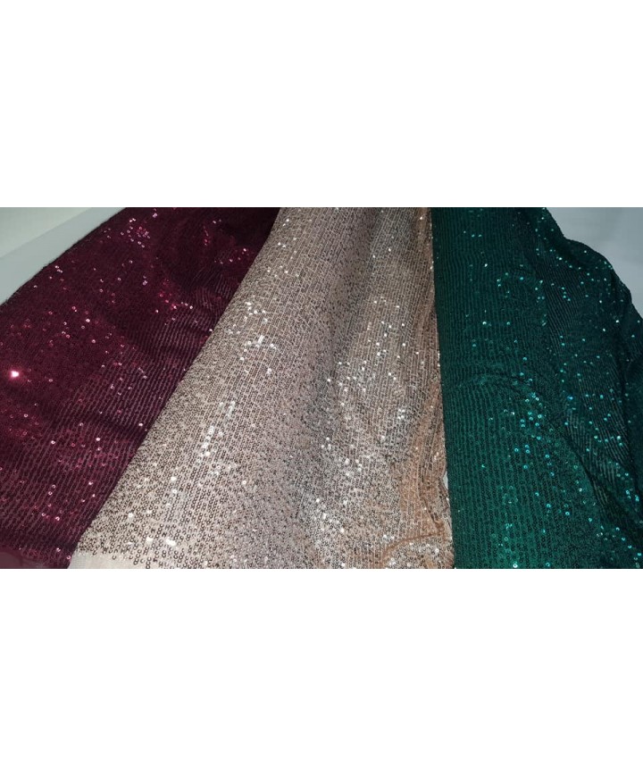 Lentejuela Rosa nude 1.30m/ancho 97%Nailon 3%elastan