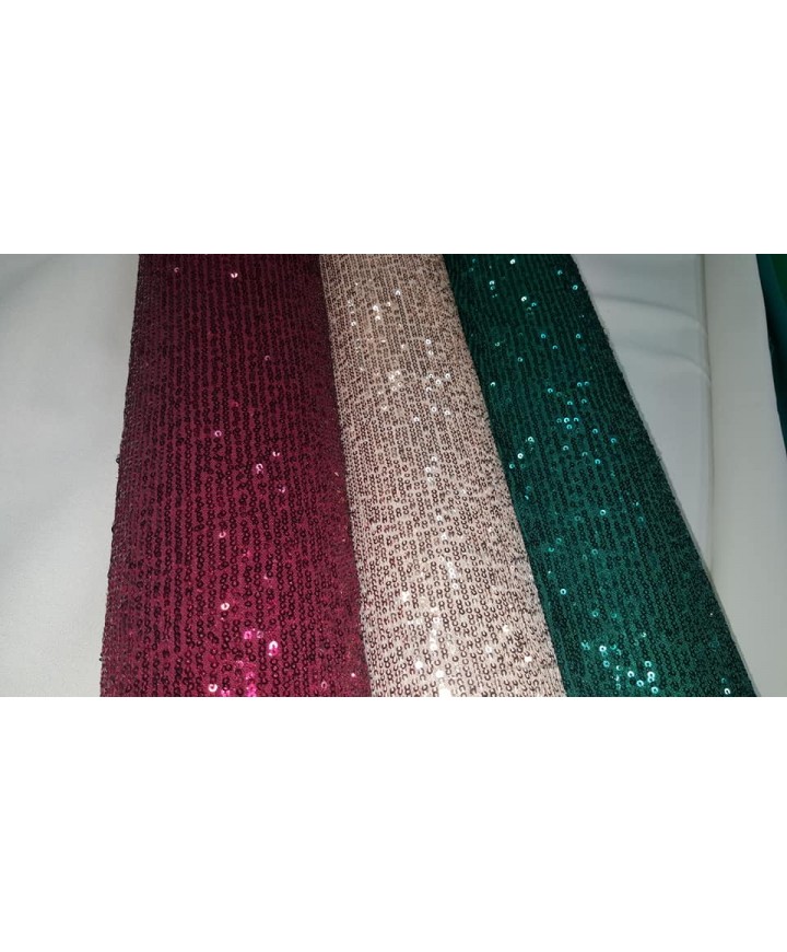 Lentejuela Rosa nude 1.30m/ancho 97%Nailon 3%elastan