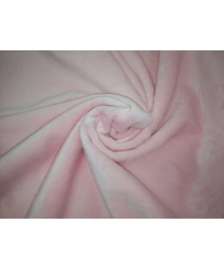 Minky rosa 100% poliester 1.50 de ancho