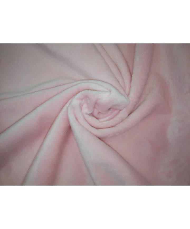 Minky rosa 100% poliester 1.50 de ancho