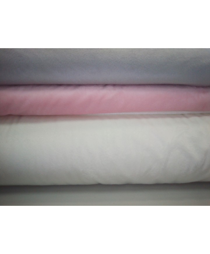 Minky rosa 100% poliester 1.50 de ancho