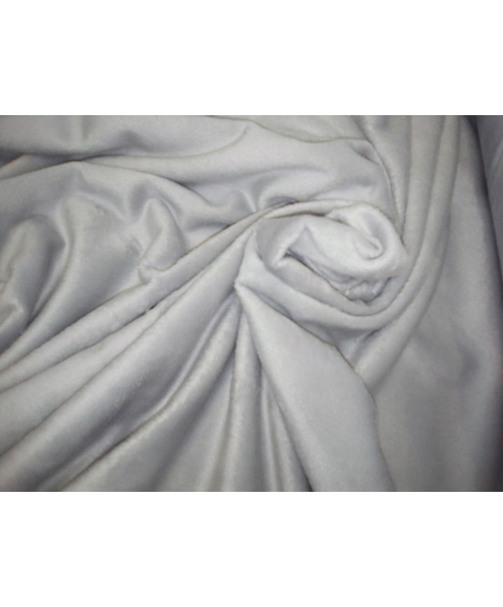 Minky gris 100% poliester 1.50 de ancho