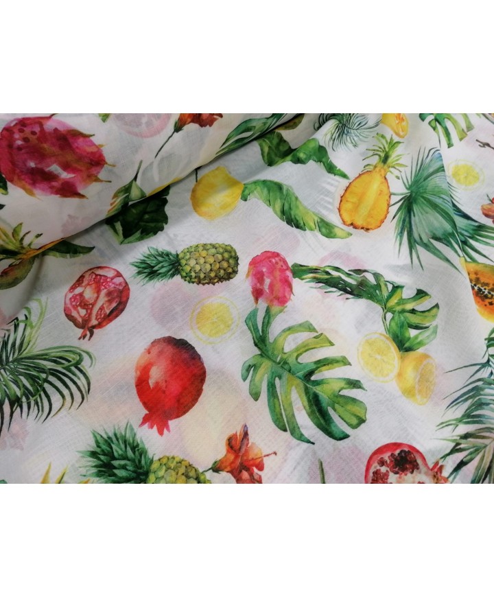 Visillo estampado tropical 2,80 ancho