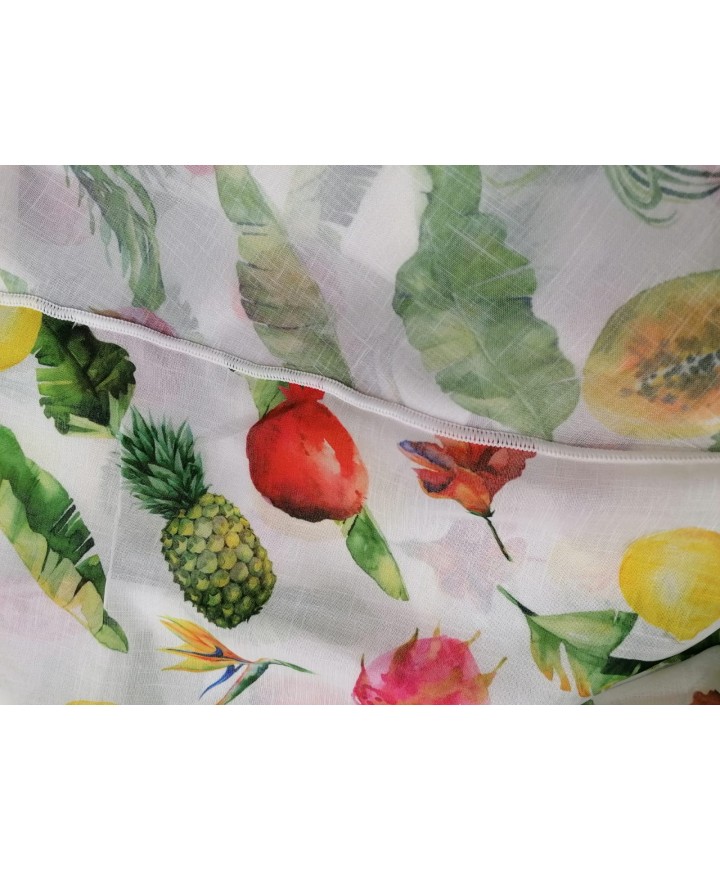 Visillo estampado tropical 2,80 ancho