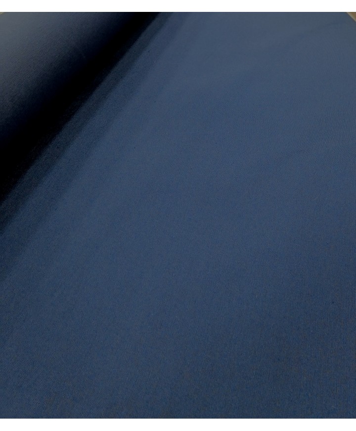 Loneta lisa azul marino 70% poliester 30% algodon 2.80 de ancho