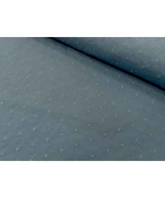 Plumeti azul añil 1.50 ancho 65% poliester 35% algodon