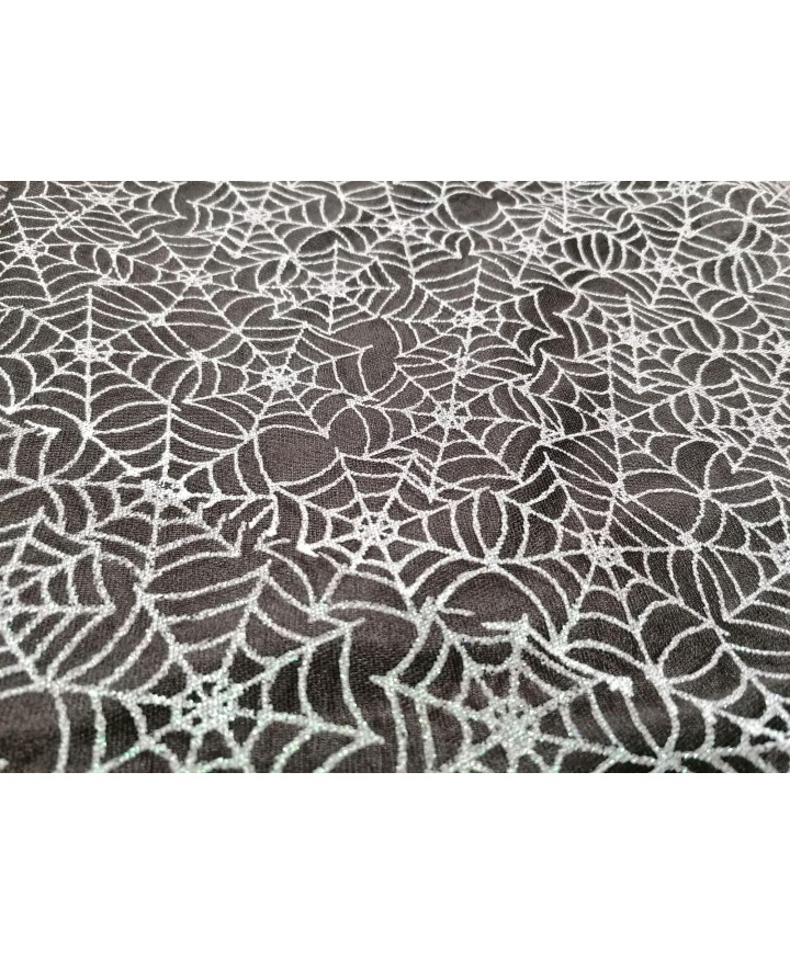 Tul Halloween tela de araña brillo 1,50 de ancho