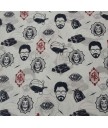 Algodon 100% Casa de Papel Profesor 1.50m ancho
