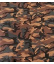 Algodon 100% camuflaje tonos marrones 1.50m ancho