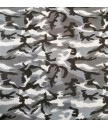 Algodón 100% camuflaje gris 1.50 m/ancho