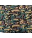 Algodon 100% camuflaje tonos verdes 1.5m/ ancho