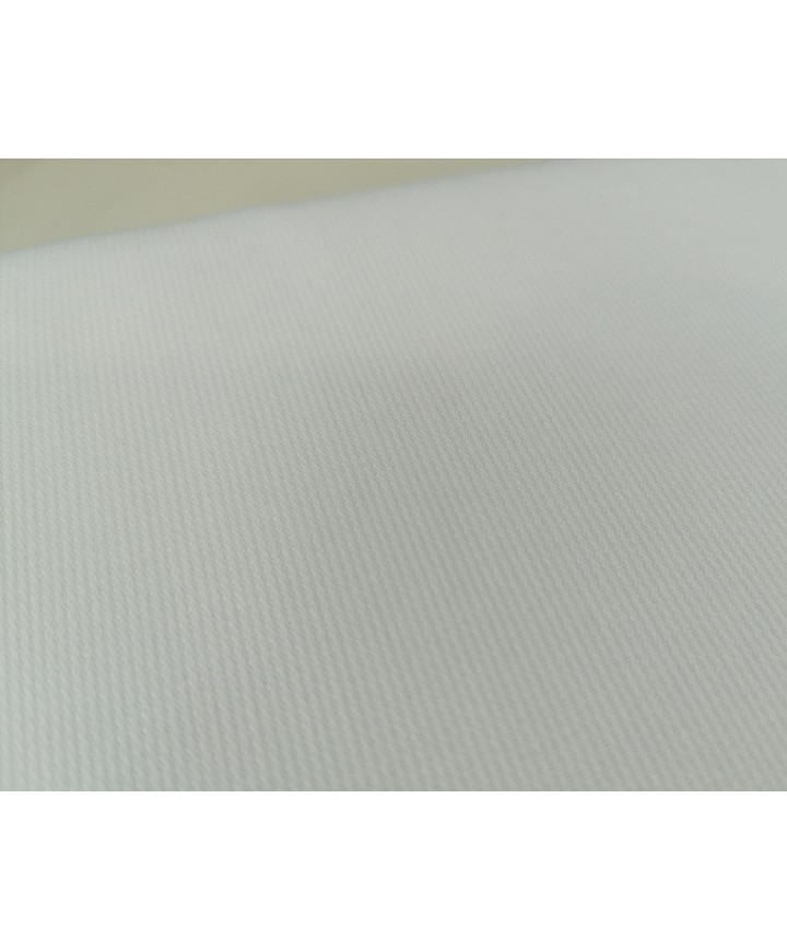 Pique canutillo 1.50 de ancho blanco 65% poliester 35% algodon
