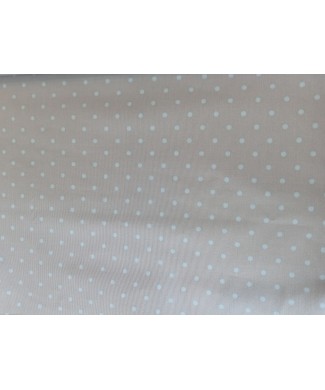 Pique canutillo fondo gris lunar celeste 65% poliester 35% algodon 1.50 ancho