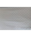 Pique canutillo fondo gris lunar celeste 65% poliester 35% algodon 1.50 ancho