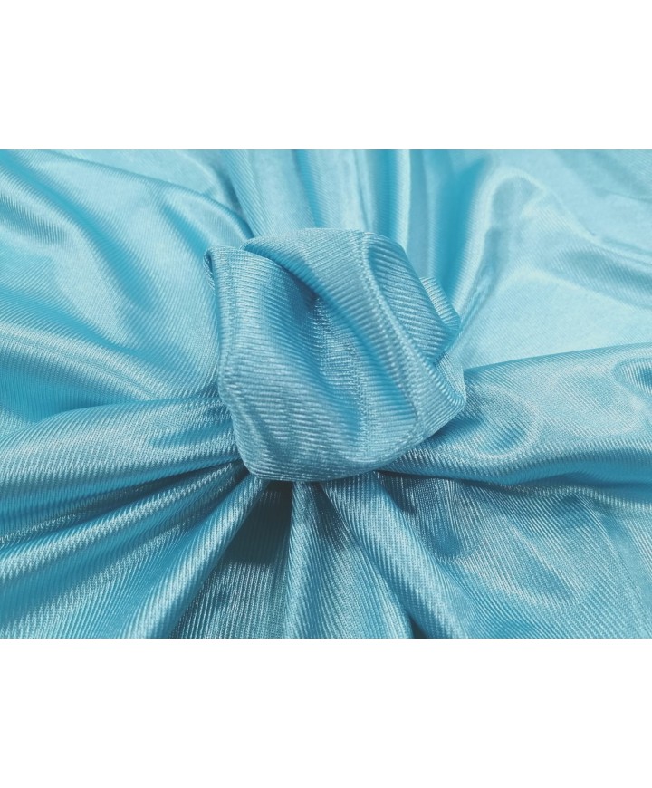 Rasete 100% poliester azul turquesa 1.50m ancho