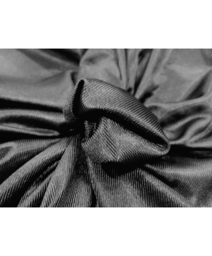 Rasete 100% poliester negro 1.50m ancho