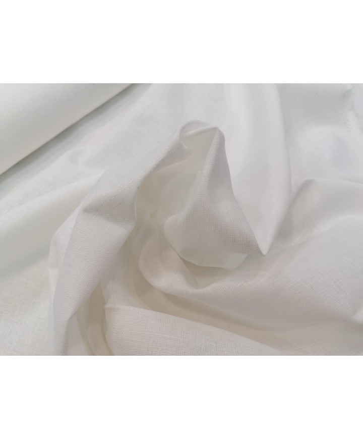 Lino blanco 50% algodon 50% poliester 