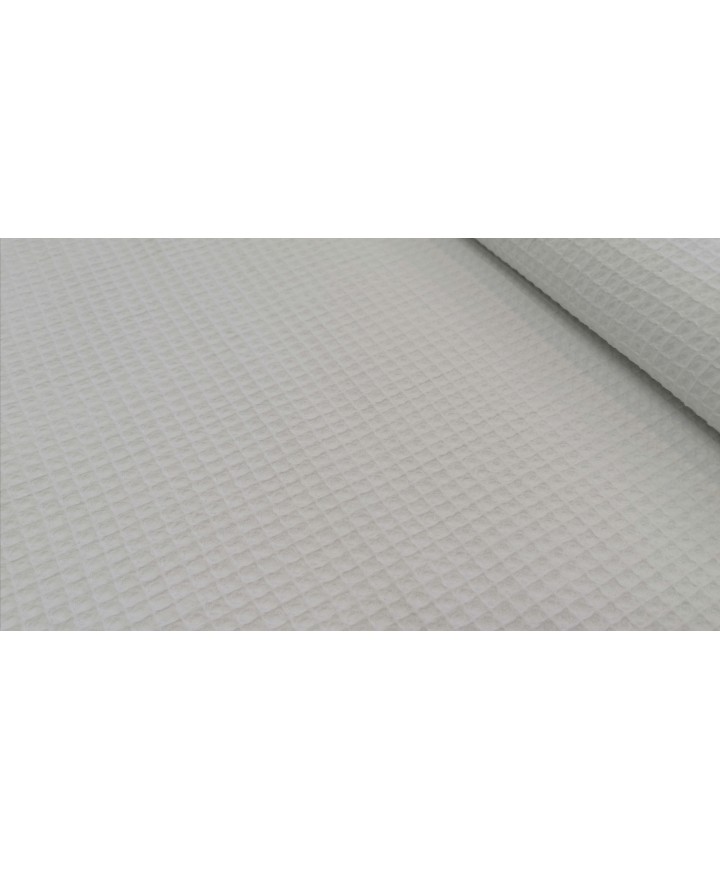 Piqué waffle blanco 100% algodon 1,50 ancho