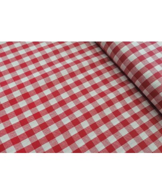 Vichi 100% algodón rojo 1,50 de ancho cuadro 0,5cm