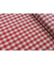 Vichi 100% algodón rojo 1,50 de ancho cuadro 0,5cm