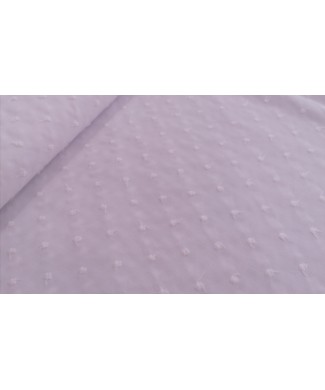 Plumeti blanco 1.50 ancho 65% poliester 35% algodon