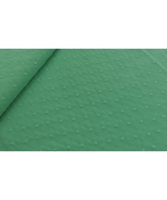 Plumeti verde agua 1.50 ancho 65% poliester 35% algodon