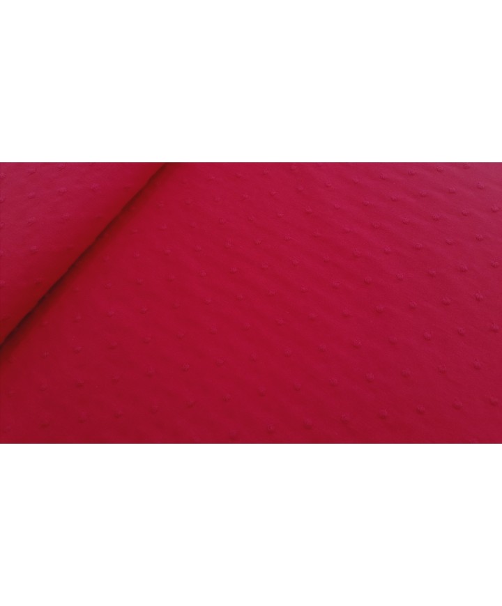 Plumeti rojo 1.50 de ancho 65% poliester 35% algodon