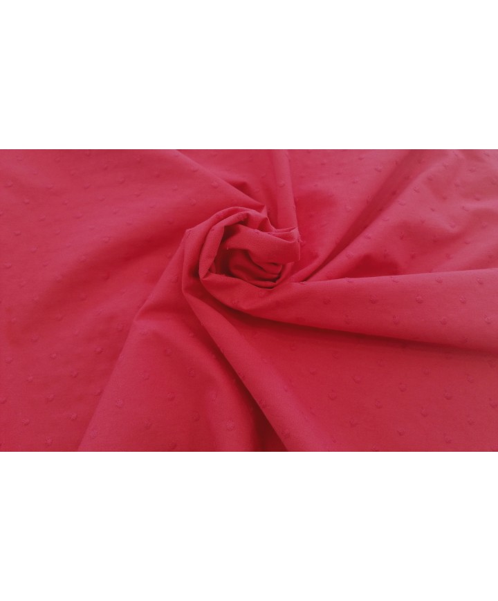 Plumeti rojo 1.50 de ancho 65% poliester 35% algodon