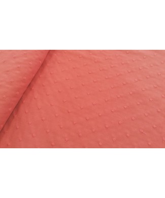 Plumeti coral 1.50 de ancho 65% poliester 35% algodon