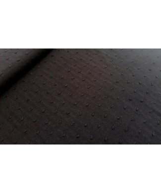 Plumeti negro 1,50 de ancho 65% poliester 35% algodon