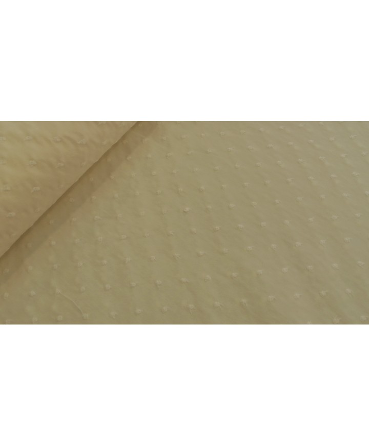 Plumeti beige 1,50 de ancho 65% poliester 35% algodon
