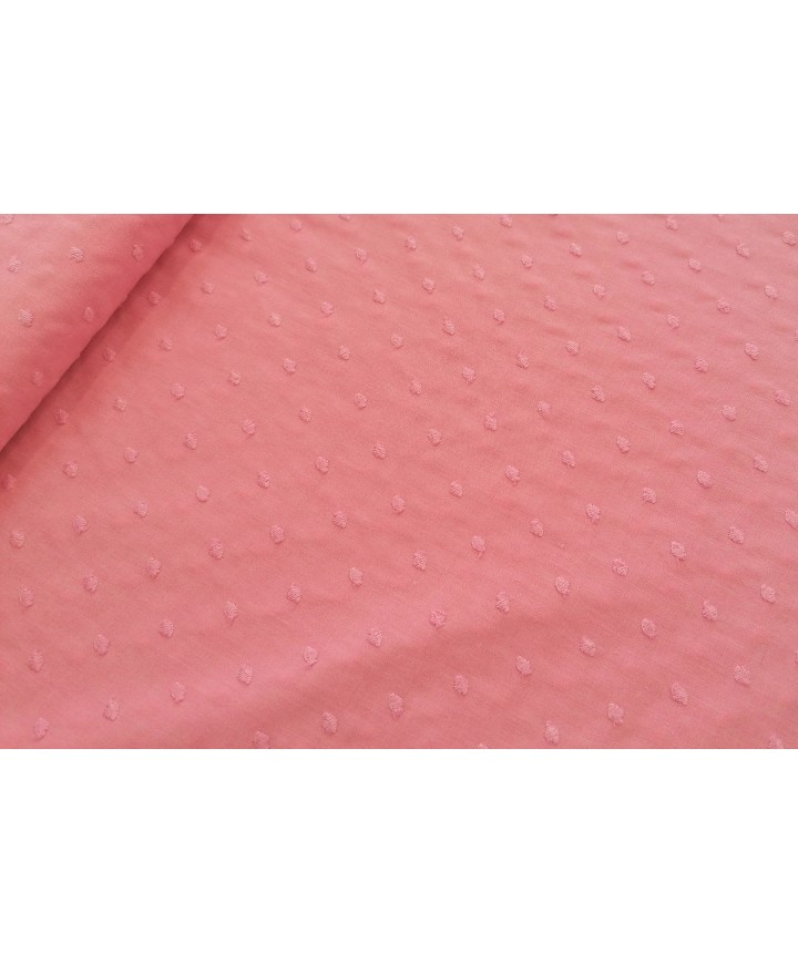Plumeti rosa chicle 1,50 de ancho 65% poliester 35% algodon