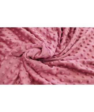 Minky rosa empolvado 100% poliester 1.50 de ancho