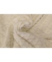 Minky beige burbujas 100% poliester 1.50 de ancho