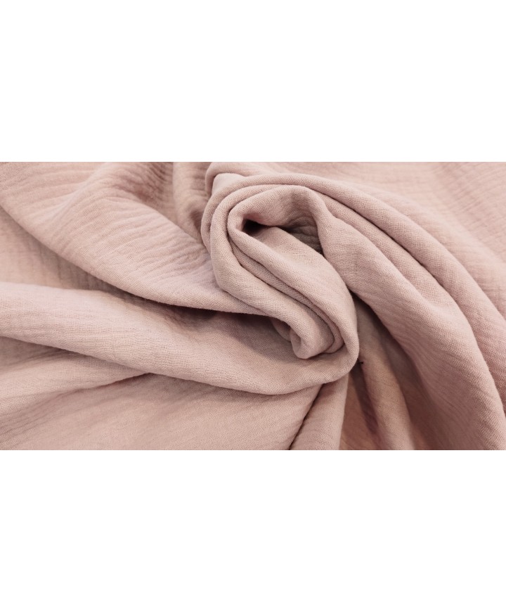 Muselina 100% algodón rosa palo