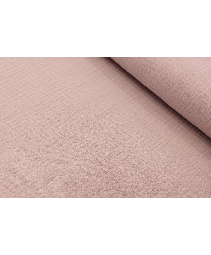 Muselina 100% algodón rosa palo